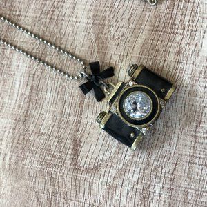 Betsey Johnson Camera Long Necklace pendant